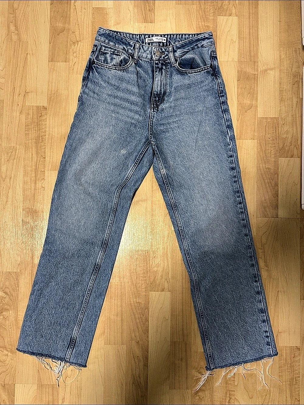 Zara Blue Straight Leg Jeans